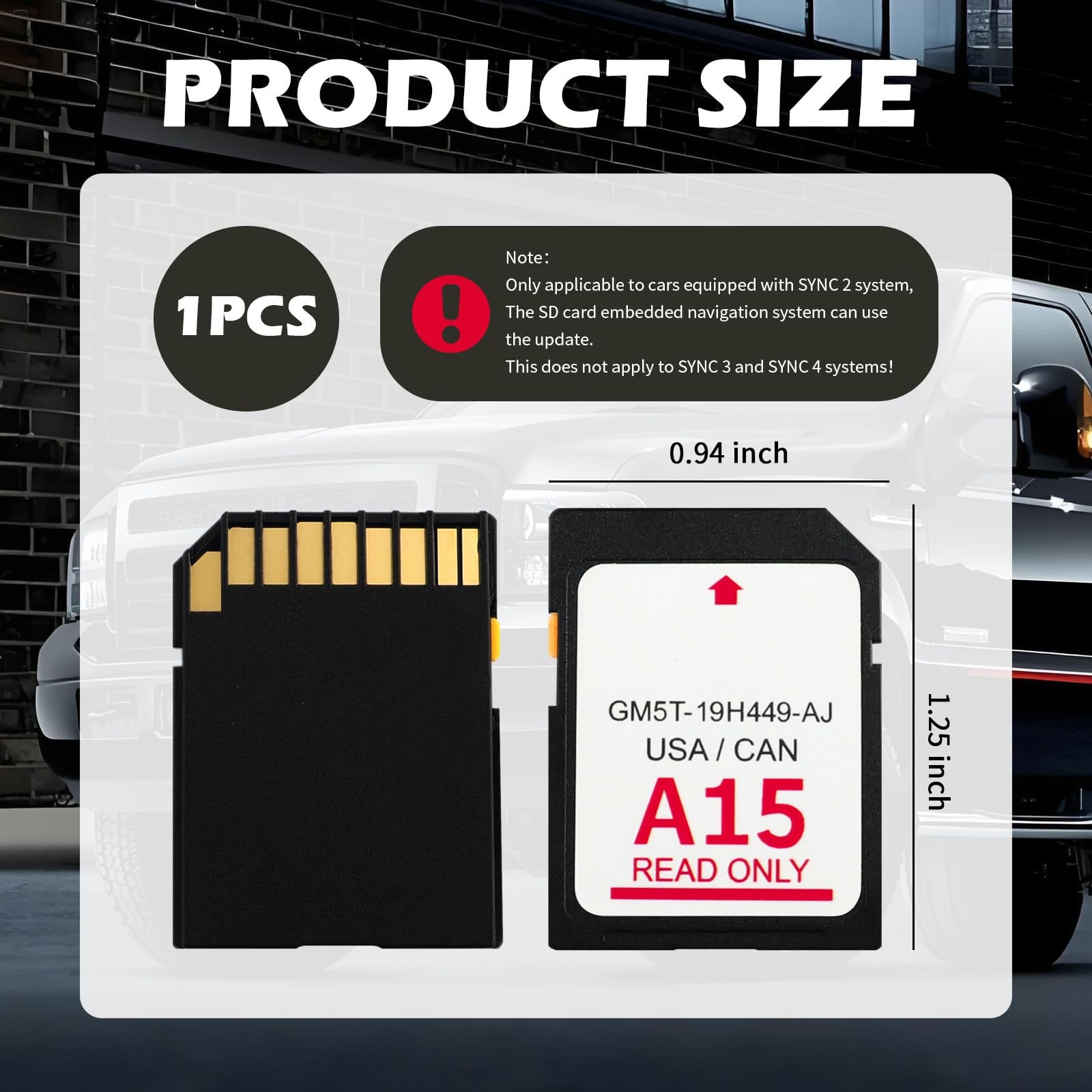 GM5T-19H449-AJ Navigation SD Card Sync 2 Ford Lincoln