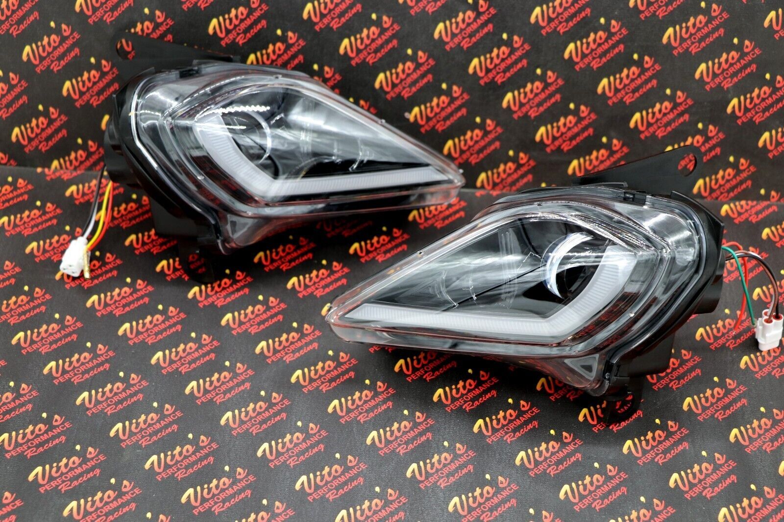 2 x LED Headlights Yamaha YFZ450R Raptor 700 700R YFZ450 WOLVERINE