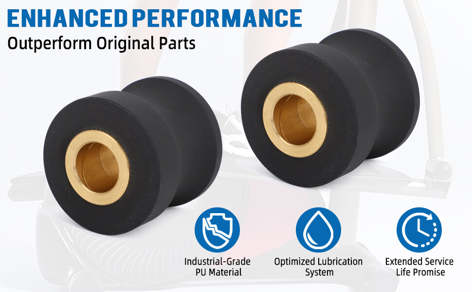 1 Pair Roller Wheels For Eclipse 1100HR/A Elliptical Exercise Machine 1100hr