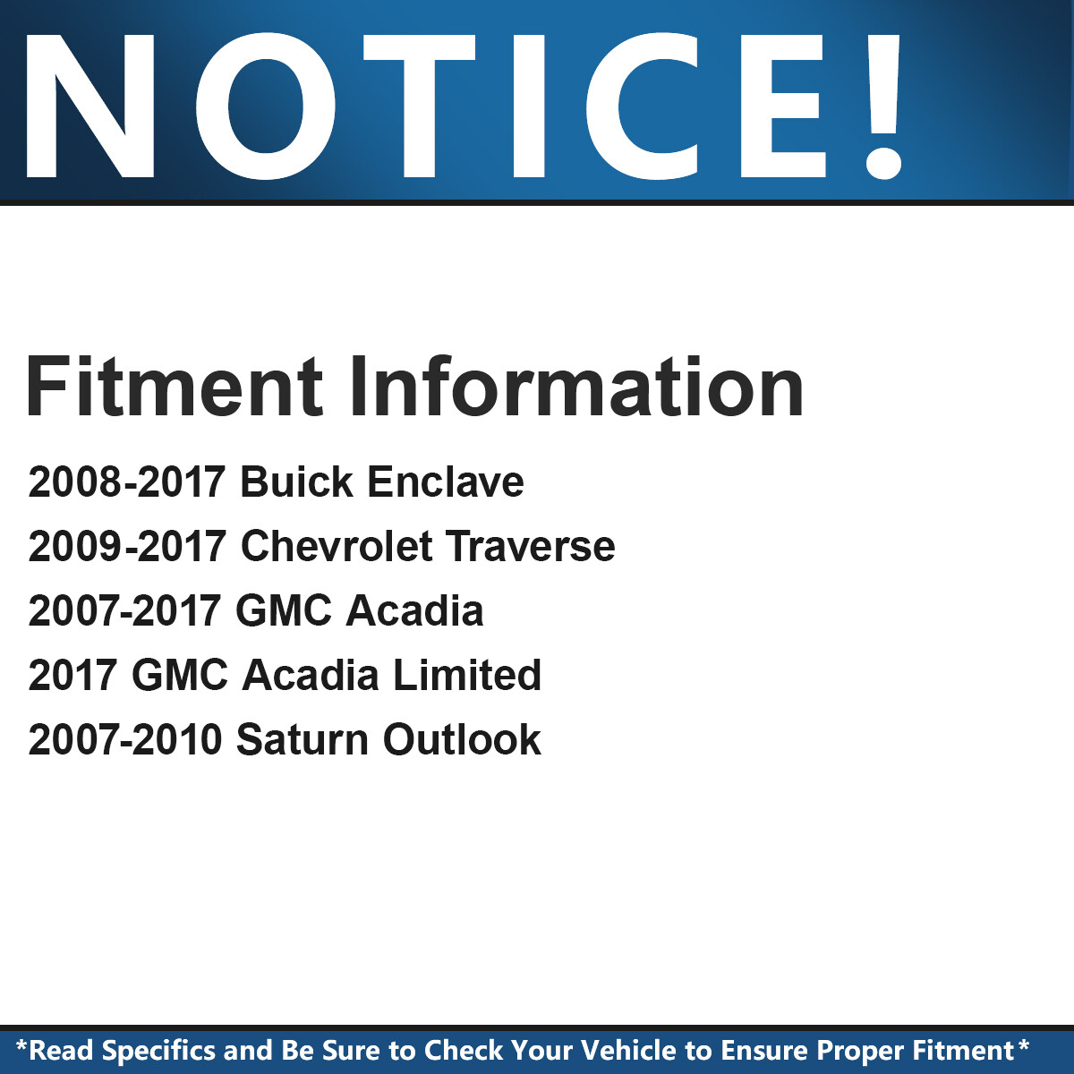 Front Driver CV Axle Shaft for GMC Acadia Buick Enclave Chevy Traverse Saturn