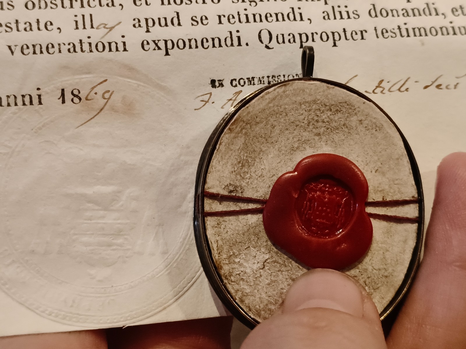 Reliquary 5 Relics St Margaret Prisca Margaret Pudenziana Praxedes+ Document COA