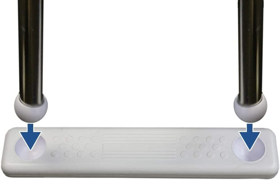 Aqua Select Above Ground Stainless Steel In-Pool Swimming Pool Ladder w/ Steps