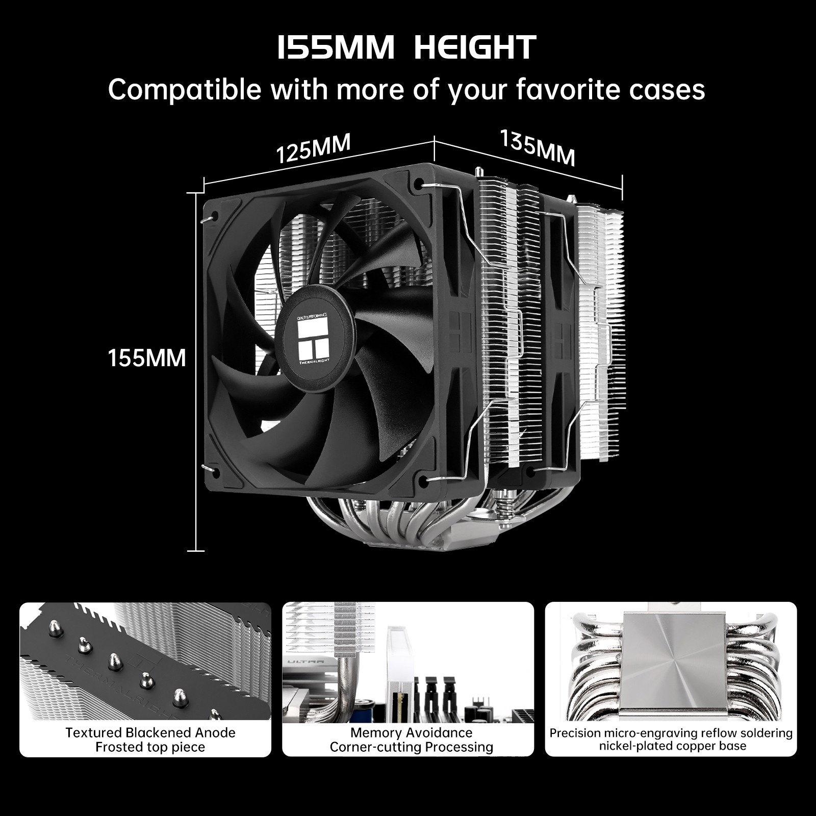 Thermalright Peerless Assassin 120 SE V2 CPU Air Cooler Dual 120mm PWM Fans PC