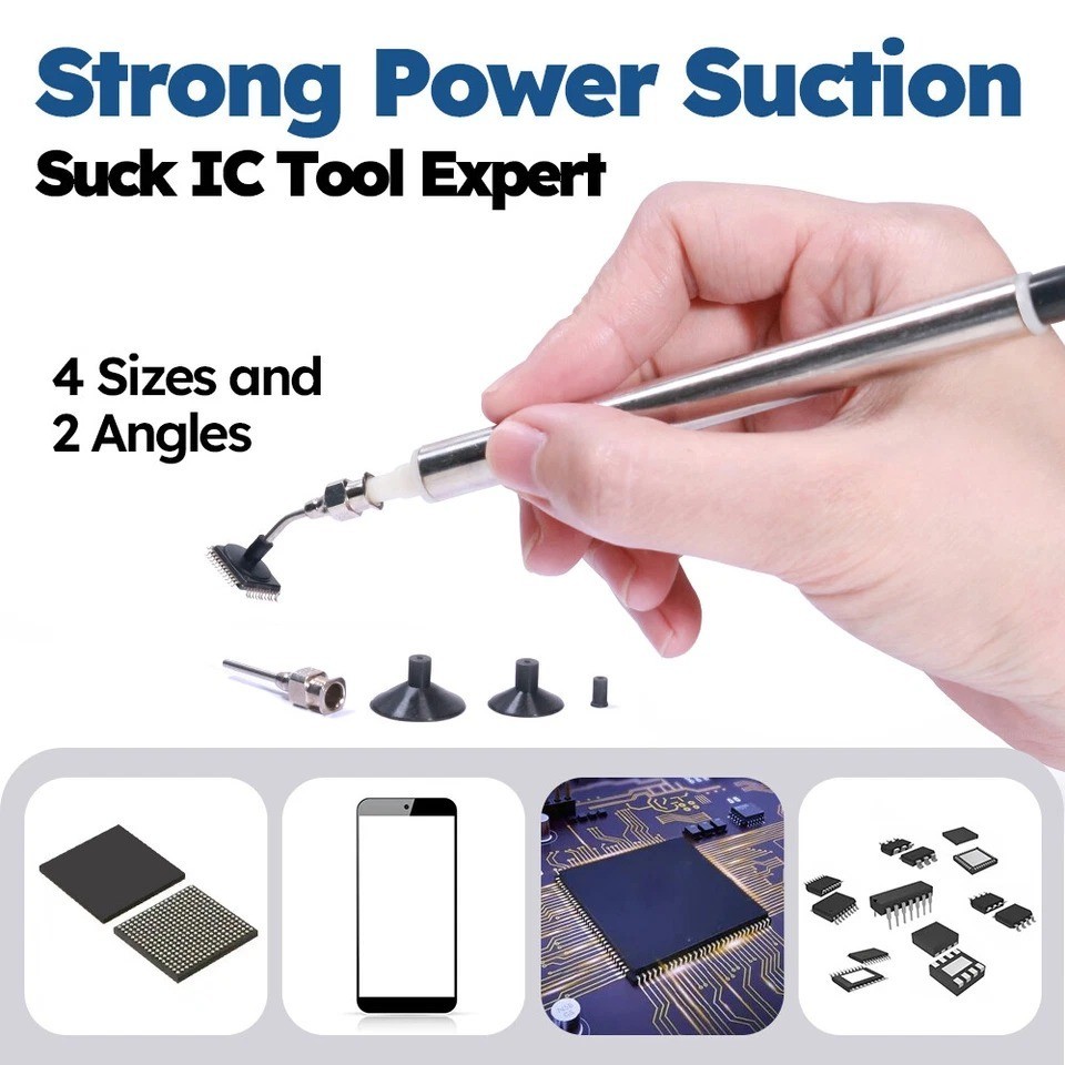 WEP 948-II 4-in-1 Digital Soldering & Desoldering Rework Station Kit Vacuum Pump