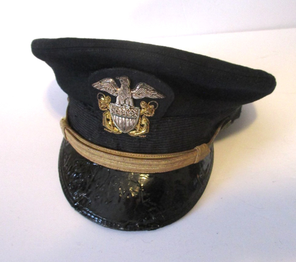Pre WW2 Navy Ensign's Visor ID'ed