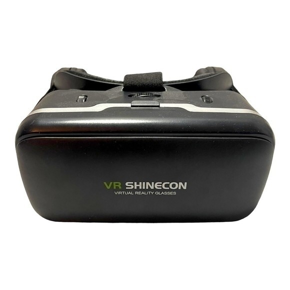 VR SHINECON 3D Virtual Reality Glasses Smartphone VR Headset Earphone Used