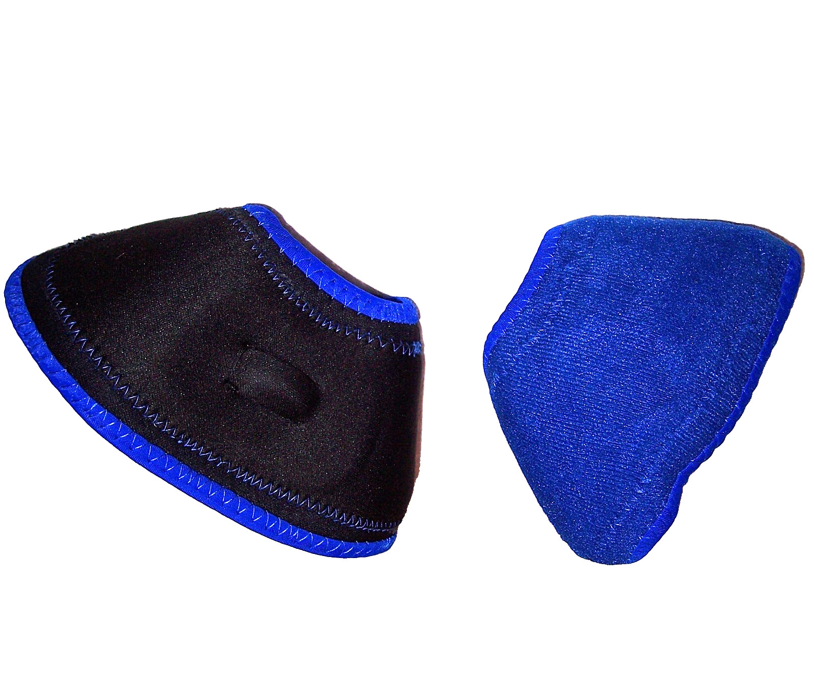 HILASON Bell Boots Pair M Horse No Turn Vented Protect Hook Loop Quick Wrap Blue