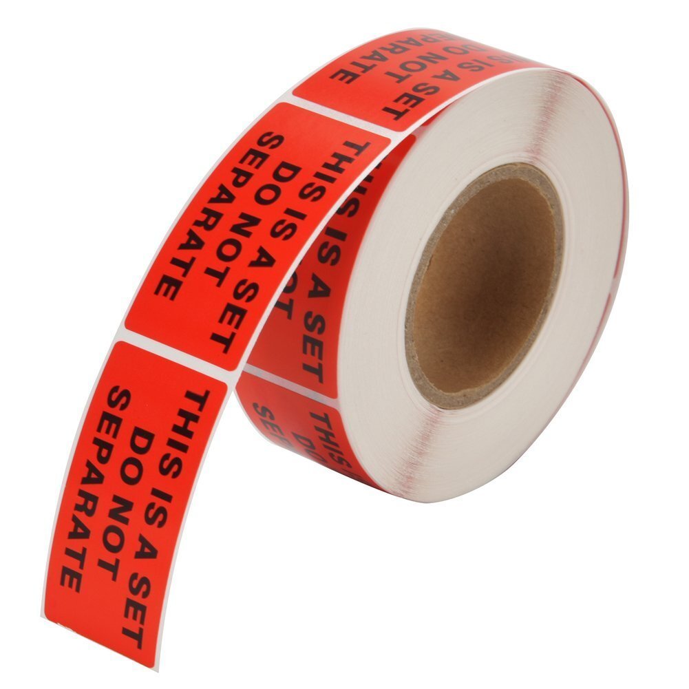 1" x 2" THIS IS A SET DO NOT SEPARATE Shipping Label Warning Sticker 2-160 Rolls