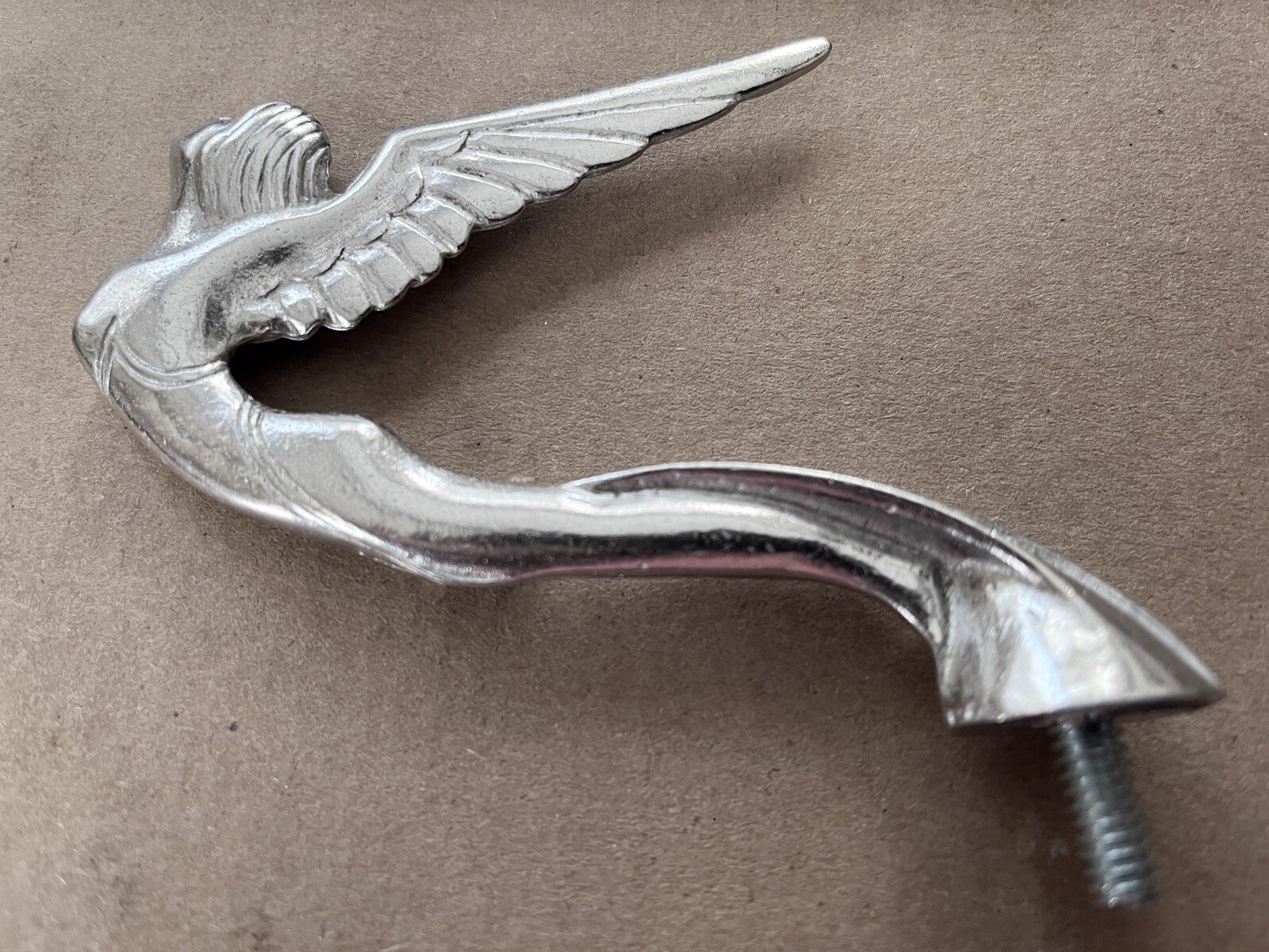 Unique, WINGED GODDESS FLYING LADY HOOD ORNAMENT