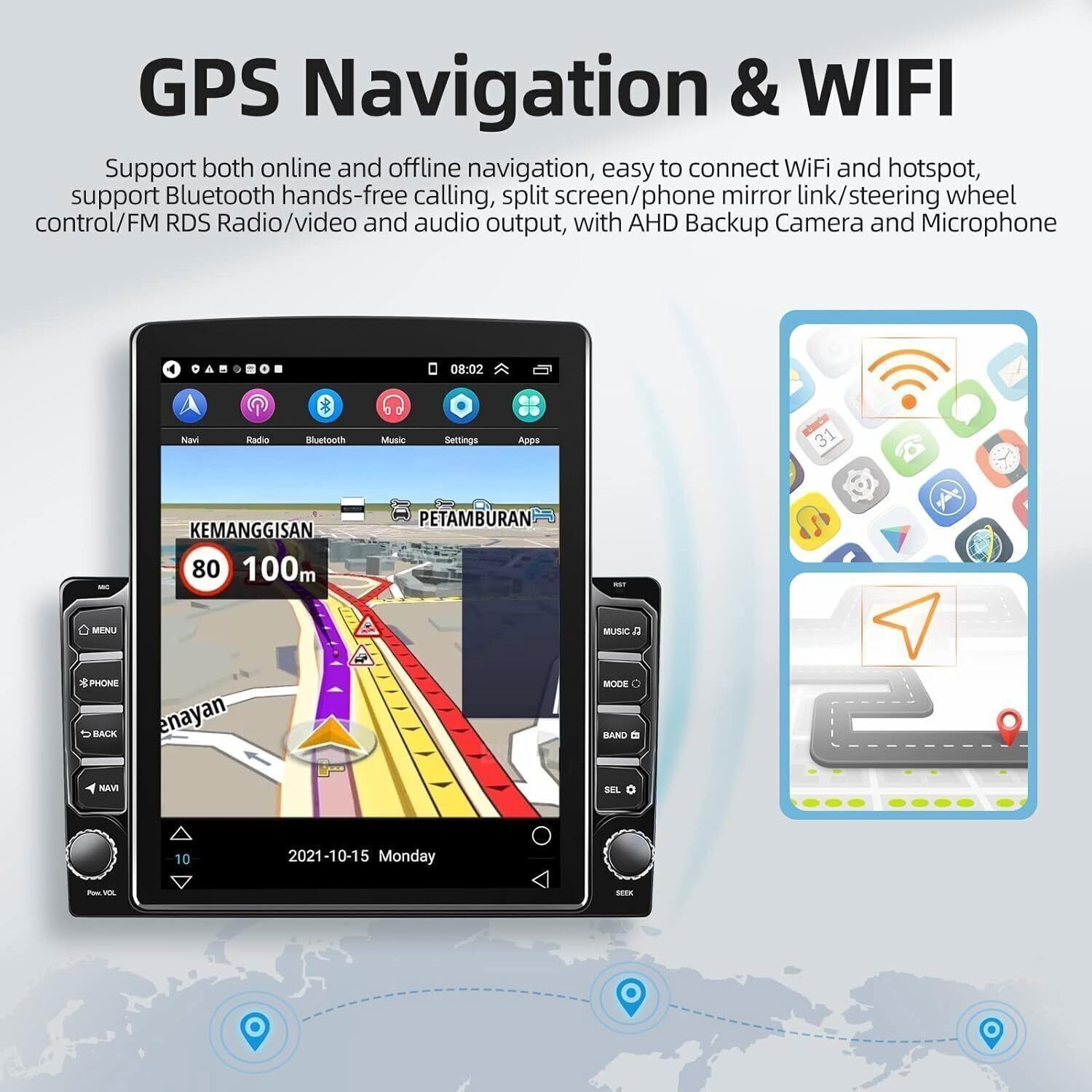 For Ram 1500 2500 3500 2019-2024 Android 15 Carplay Car Stereo Radio GPS