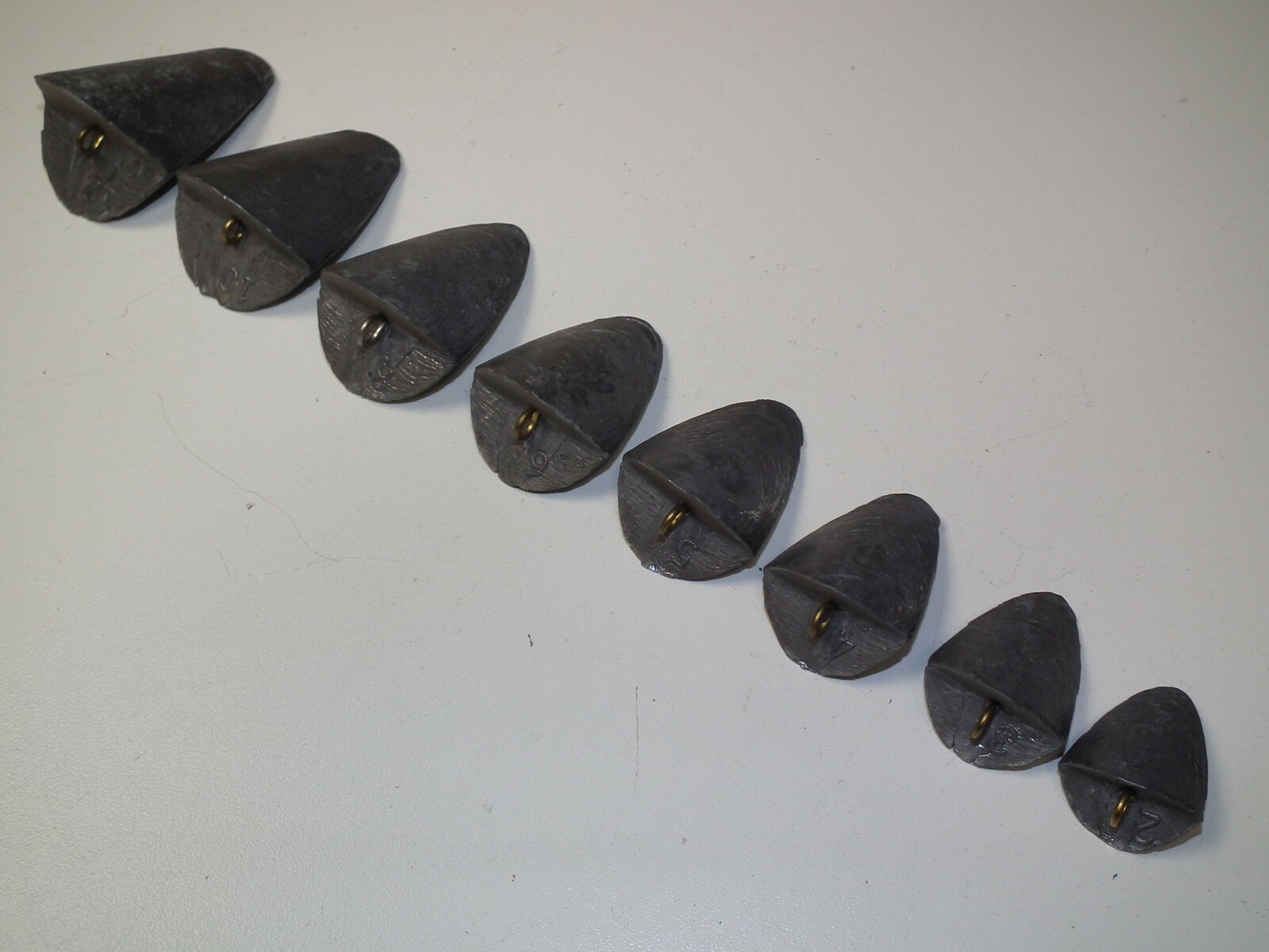 Frog Tongue Sinker Combination molds 1 to 12oz Choose Sizes