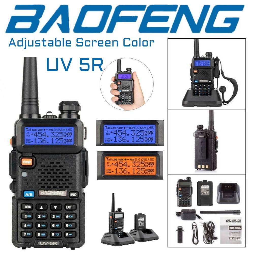 Baofeng UV-5R Dual Band Two Way Ham Radio Walkie Talkie Legal Version Hot Sale