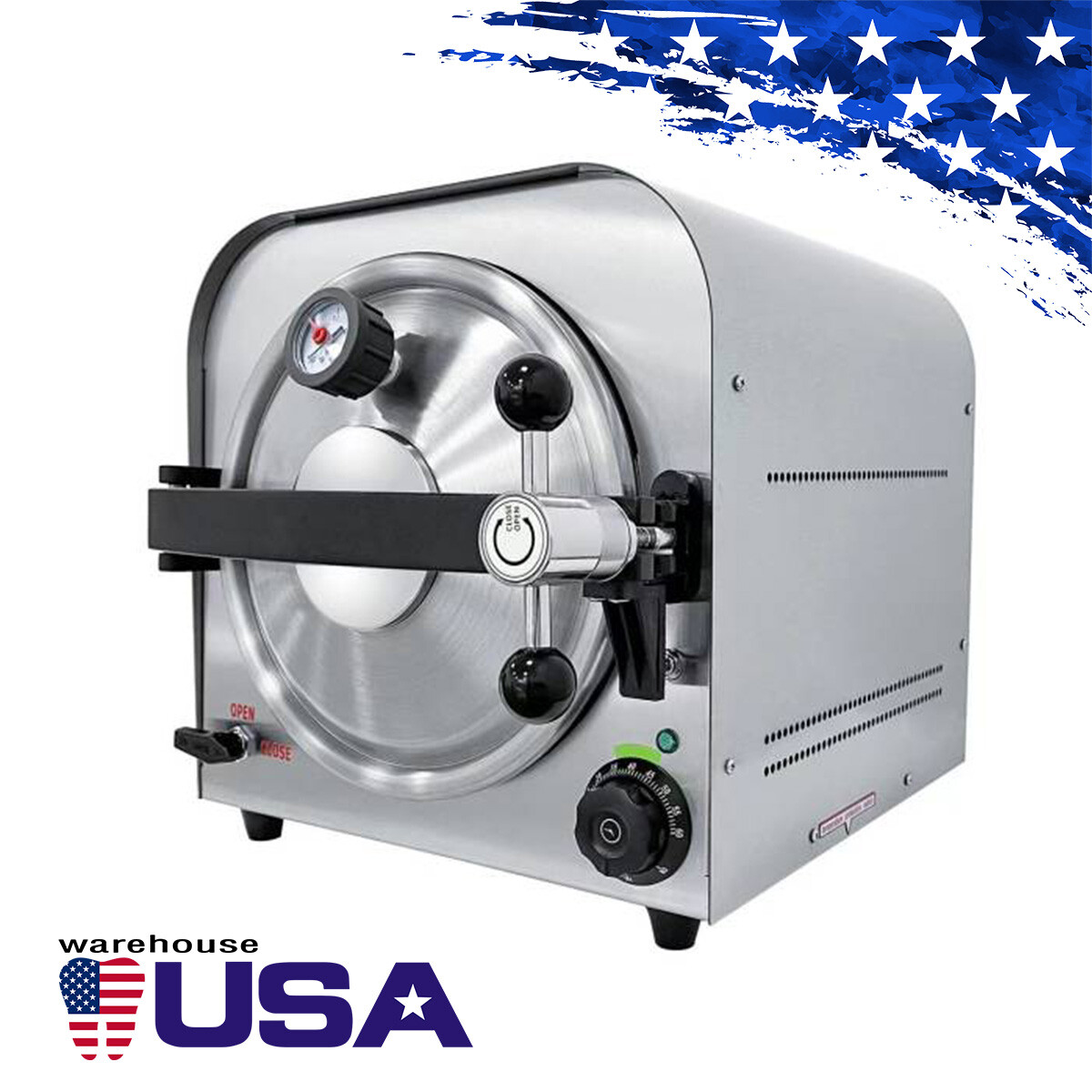 Dental Class B Autoclave Steam Sterilizer with Vacuum Drying & Built-in Printer