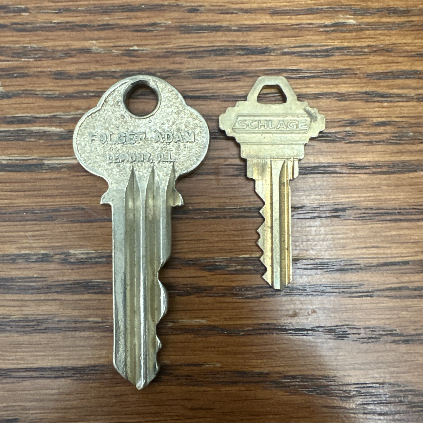 1 Folger Adam Mogul Brass Prison Jail Cellblock Door Key Joliet, Illinois