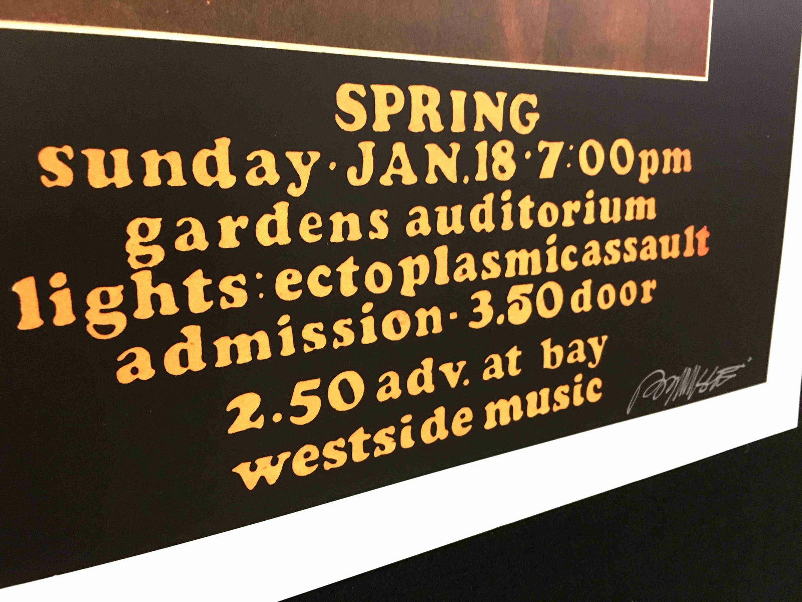 Fleetwood Mac Poster Nice Signed Bob Masse Artist's Edition feat Peter Green COA