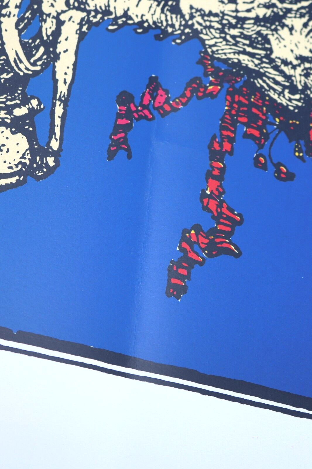 GRATEFUL DEAD SKELETON & ROSES POSTER PRINT ART SIGNED STANLEY MOUSE 29x22"