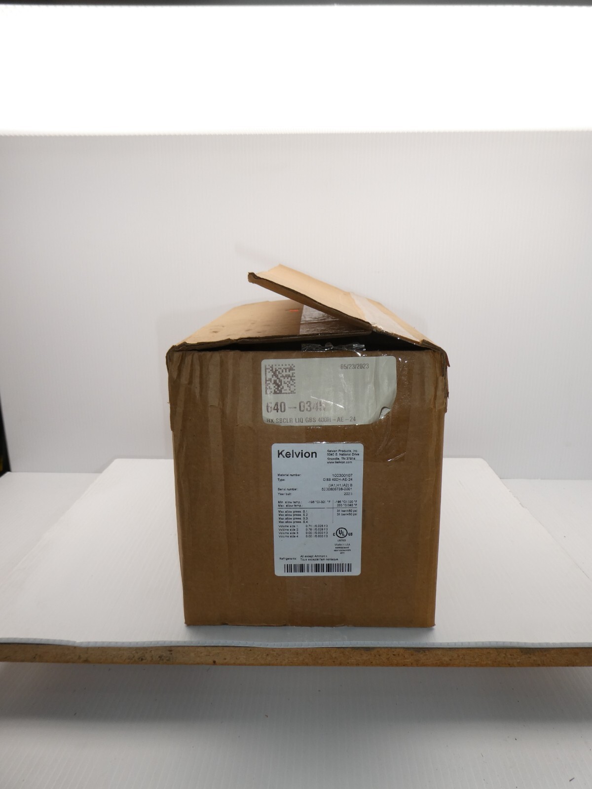 Kelvion GBS400H-AE-24 31 Bar 450Psi Brazed Plate Heat Exchanger