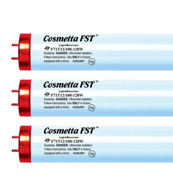 Cosmetta FST F71T12 100W Bi-Pin Full Spectrum Tanning Lamps - UV with Red Light!