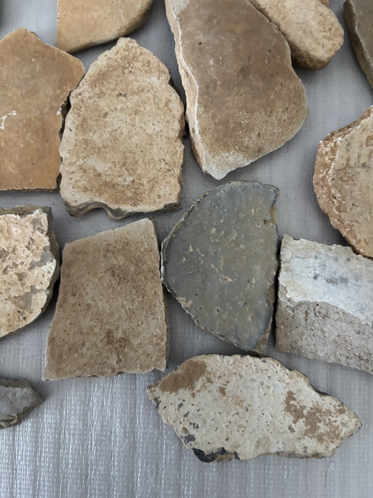 15+ Ancient Anasazi Native American 1-4” Pottery Shards Arizona L10-B FREE SHIP