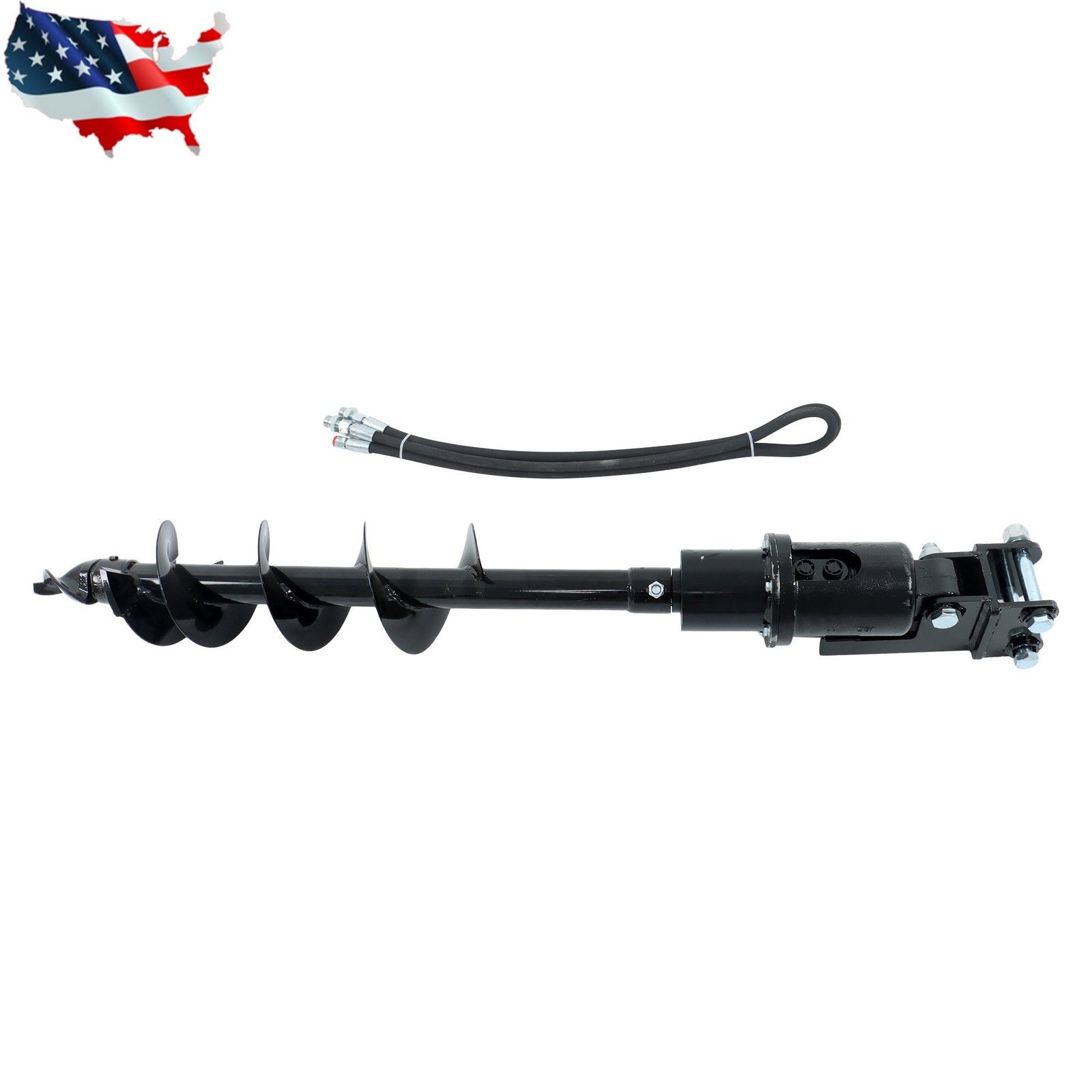 200mm Diameter 8in Auger Attachment for One Ton Mini Excavator