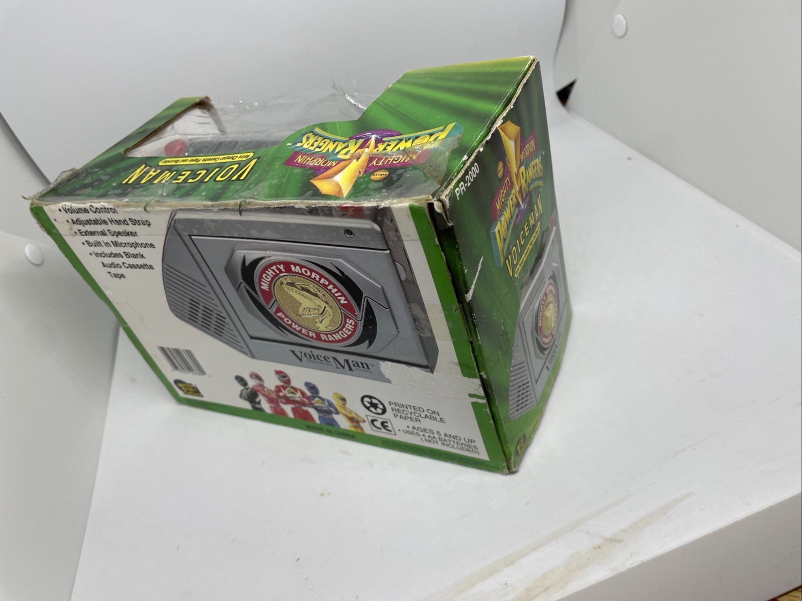 Power Rangers Voiceman Voice Changer Cassette Player/Recorder NM Complete W/tape