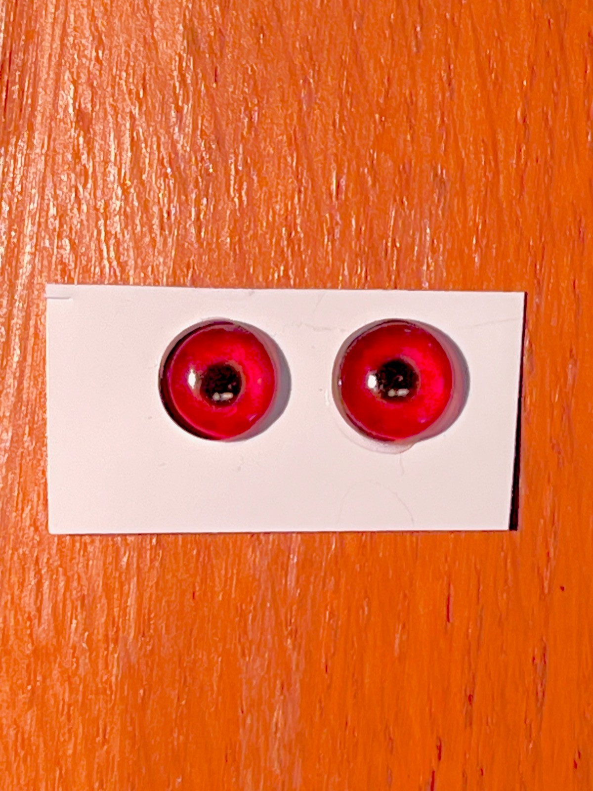 5 pair of New Concept Glass Eyes For Taxidermy And Decoy Making. 10mm Red