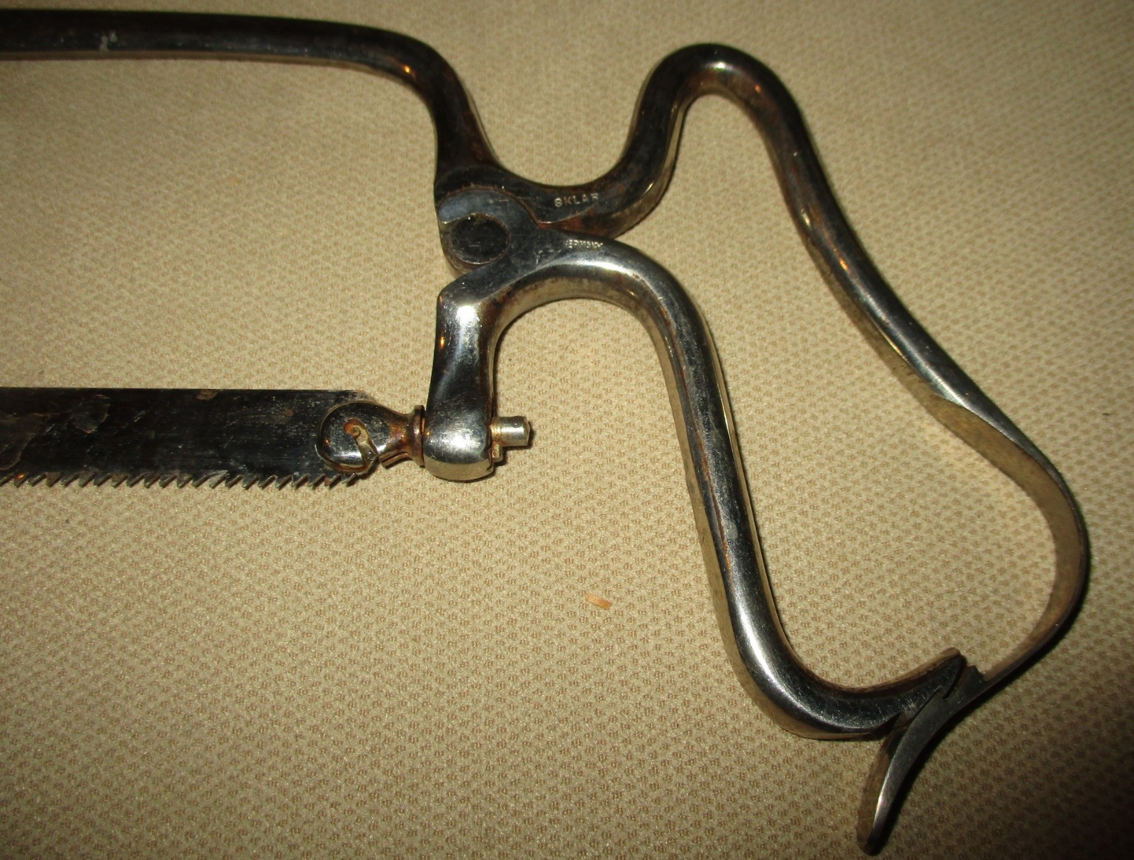 Vintage Victorian Sklar Amputation Saw - 1910 to 1930 Surgical Medical Device