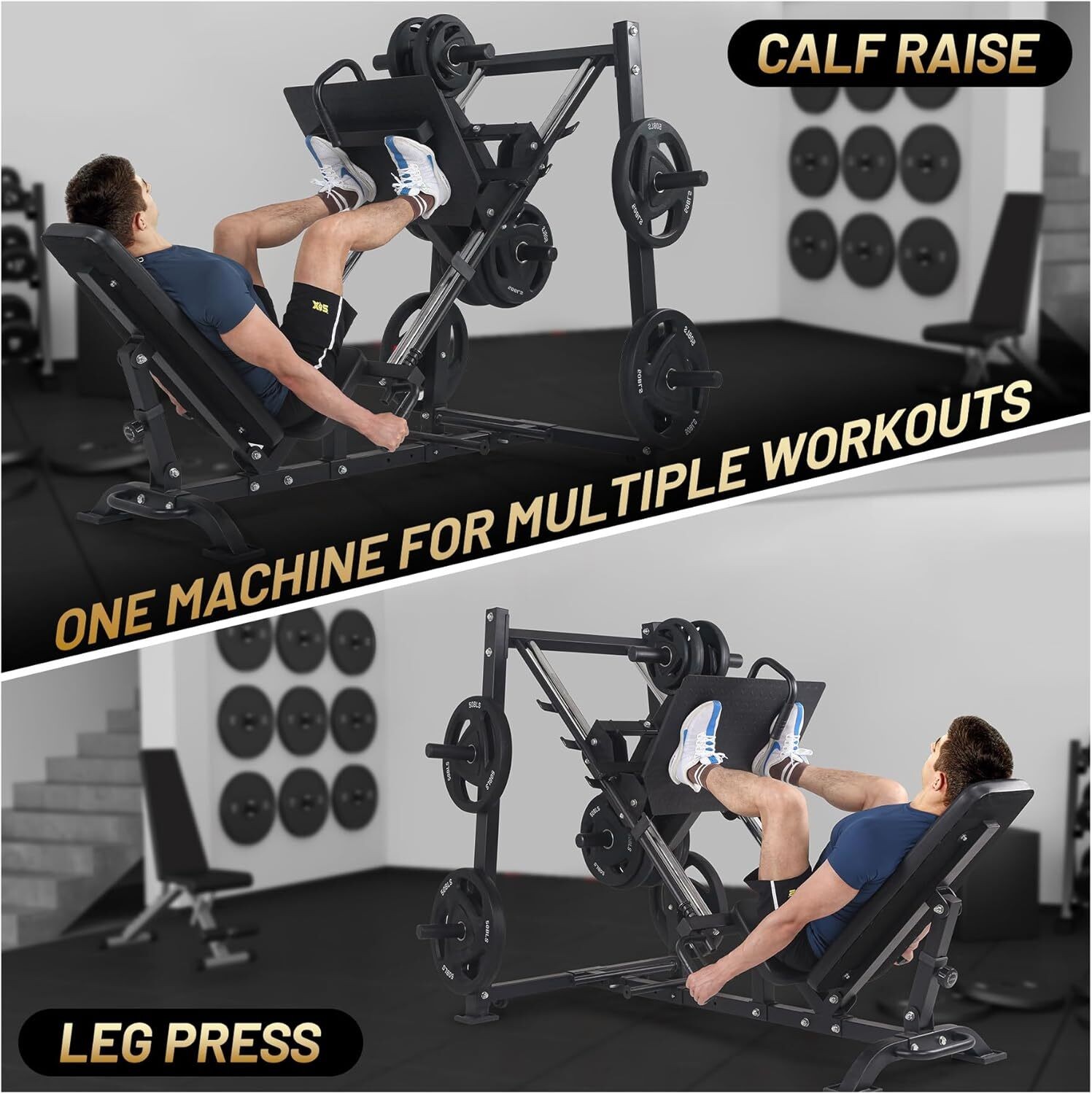 2000lb Leg Press Machine Professional Adjustable Leg Press Machines for Home US