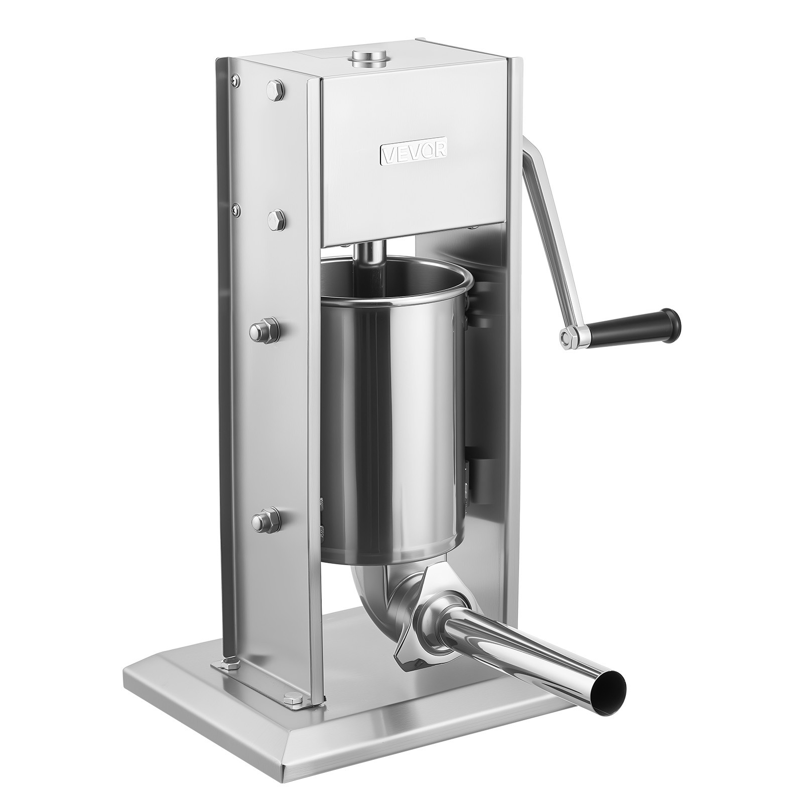 VEVOR Manual Sausage Stuffer 7 LBS / 3 L Dual-Speed Meat Stuffer with 5 Tubes