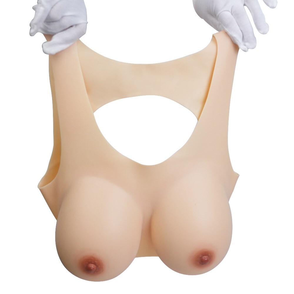 Silicone Breast Forms Back Hollow Simulation Fake Boobs Crossdresser Drag Queen