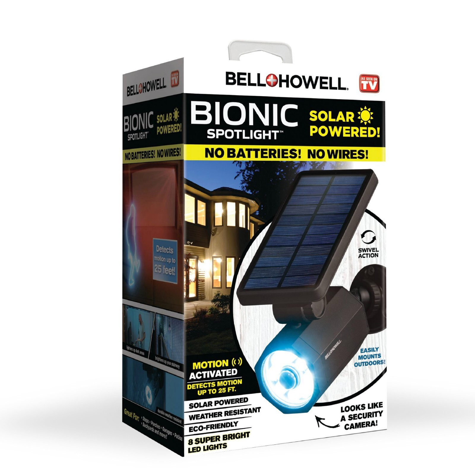 Bell + Howell Bionic Spotlight Original LED Solar Outdoor Motion Sensor Light