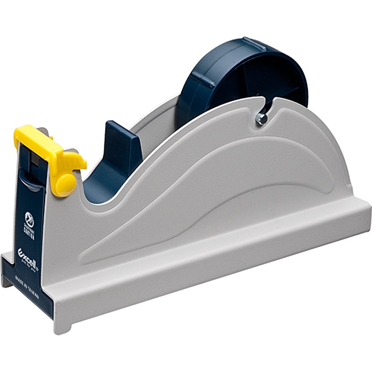 Excell Pro-Mount Desk Top Tape Dispenser [Steel]: 1 in. width (Blue/Grey)