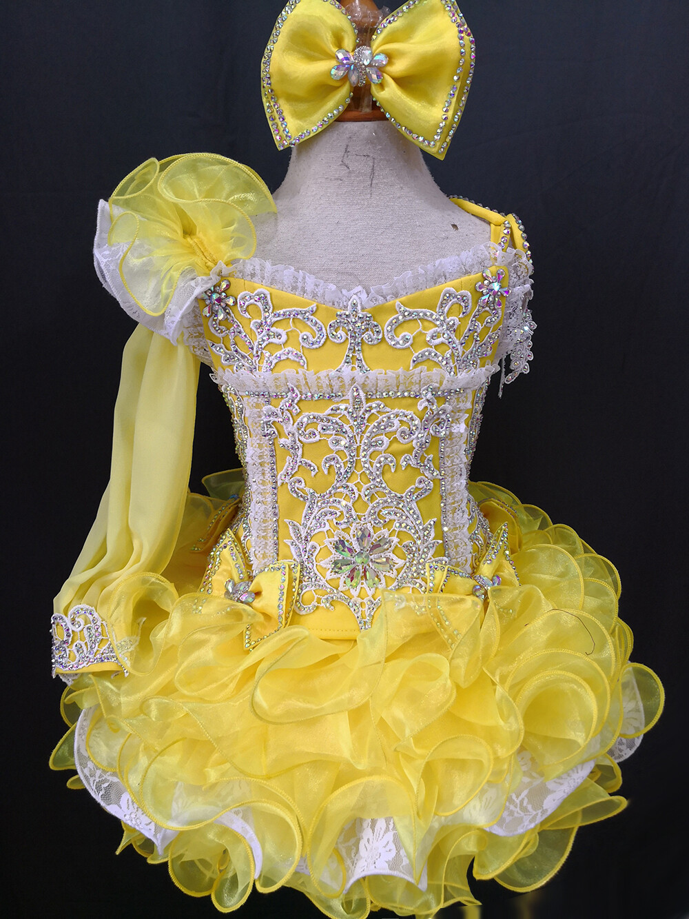 Jenniferwu Pageant Party Princess Birthday Dresses Tulle Tutu Dress for Girls