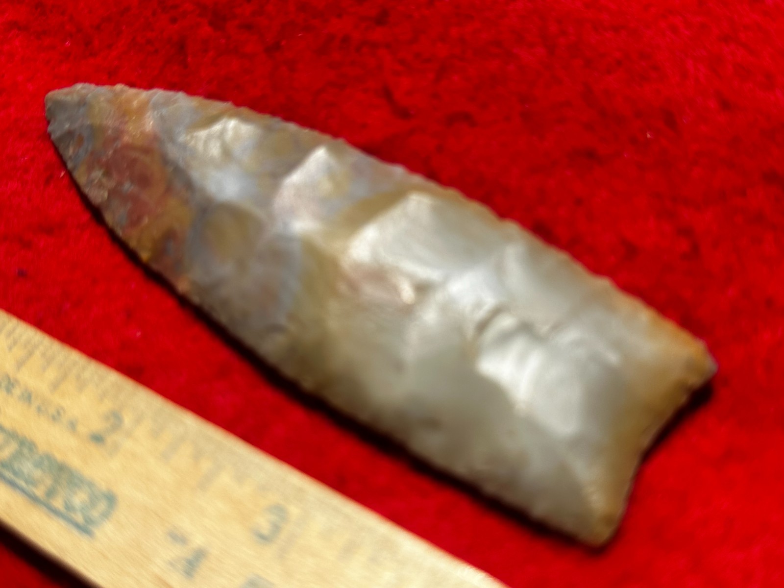 4 3/8" Flintridge Fluted Clovis Point, Indian Artifacts, Hopewell, Arrowheads