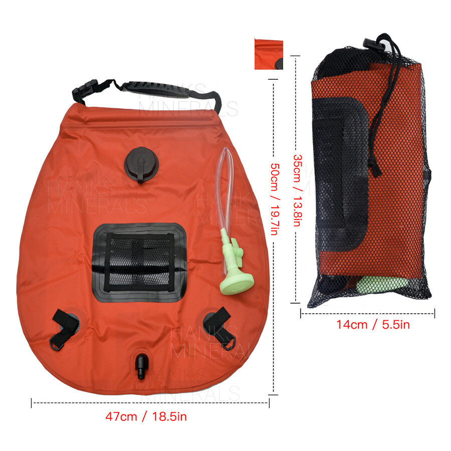 Shower Bag 20L Portable Water Bag Outdoor Camping Solar Heated 5 Gallon