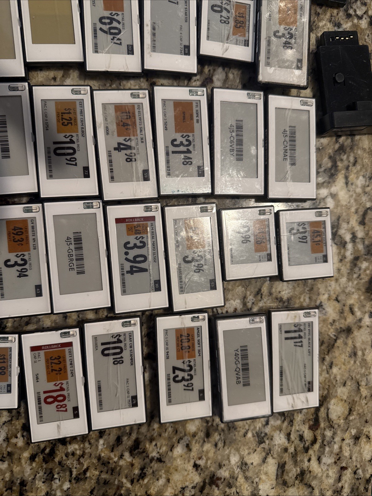 Large Lot of SES-imagotag PU3 Batteries + RC3.1 e-Ink Price Tag Battery