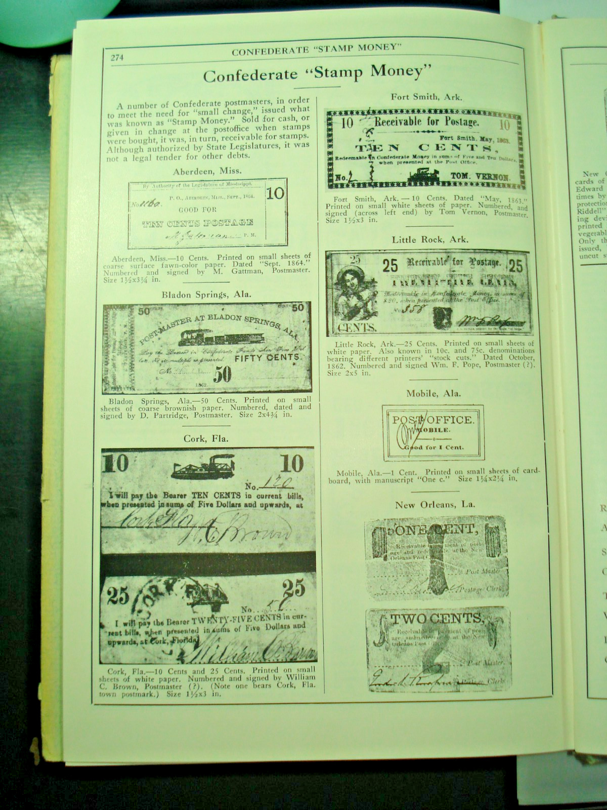 CONFEDERATE STATES CATALOG & HANDBOOK 1959 DIETZ EDITION 282 PAGES HARDCOVER