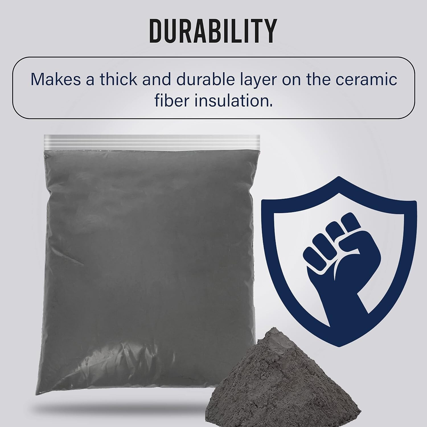 High Temp Refractory Cement for Ceramic Fiber Insulation, 5 Pound (Pack of 2)