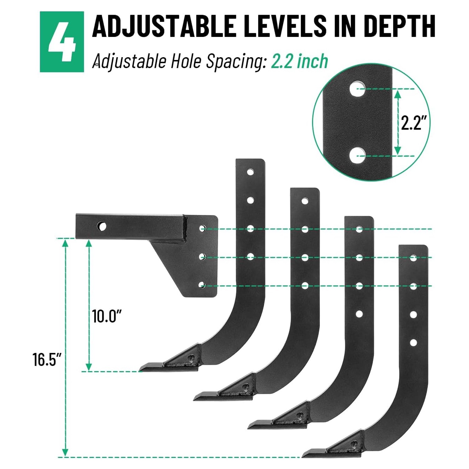 Hitch Mounted Trencher Heavy Duty Subsoiler Hitch Lawn Ripper for ATVUTV Tractor