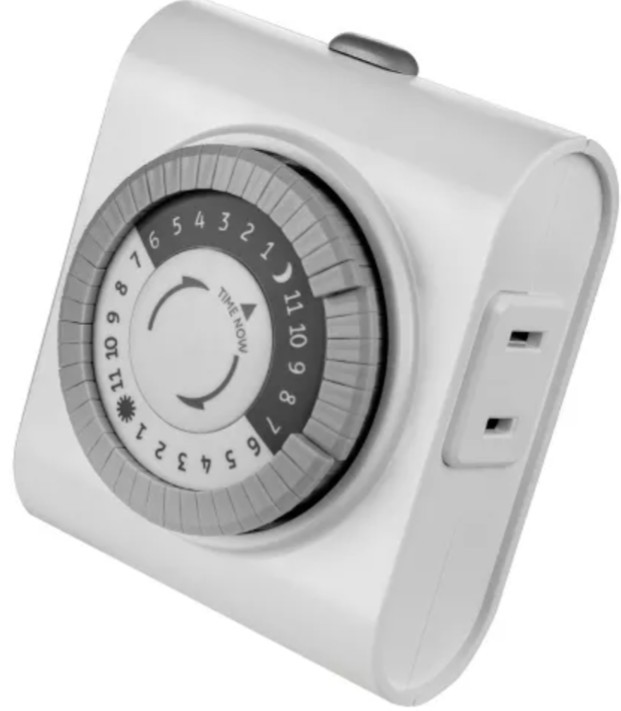GE UltraPro Indoor Mechanical Timer - 24hr - 2-Polarized Outlets - White - NEW!