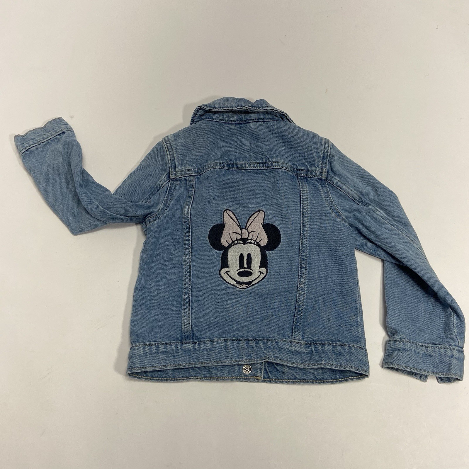 Gap Disney Minnie Mouse Embroidery Denim Jacket  Size 5 100% cottom