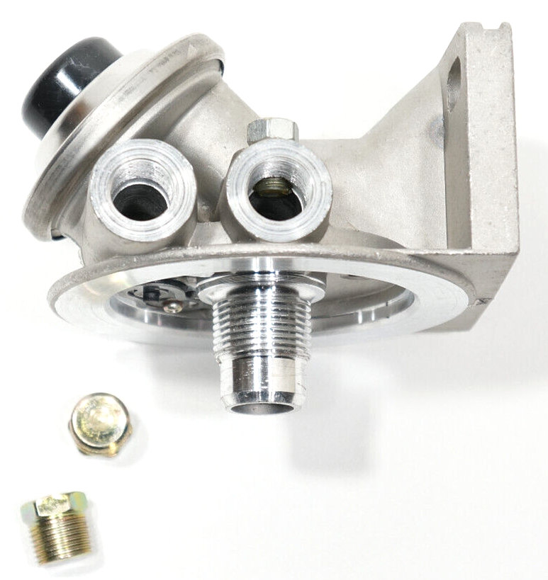 Diesel Fuel Filter Base Mount Priming Primer Pump 3/8" NPT Threaded 1-14 Spin On