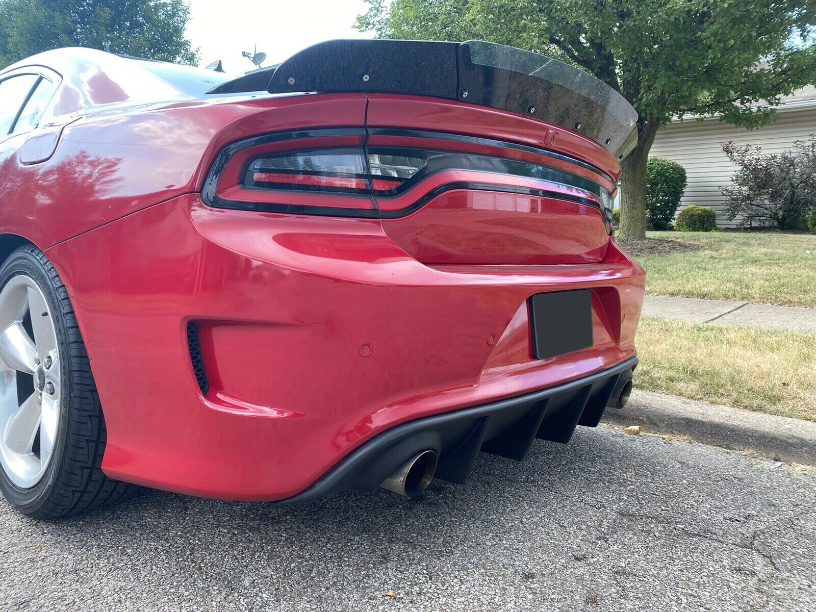 For Dodge Charger SRT Sedan 2015-2023 Rear Diffuser Bumper Lower Valance Lip
