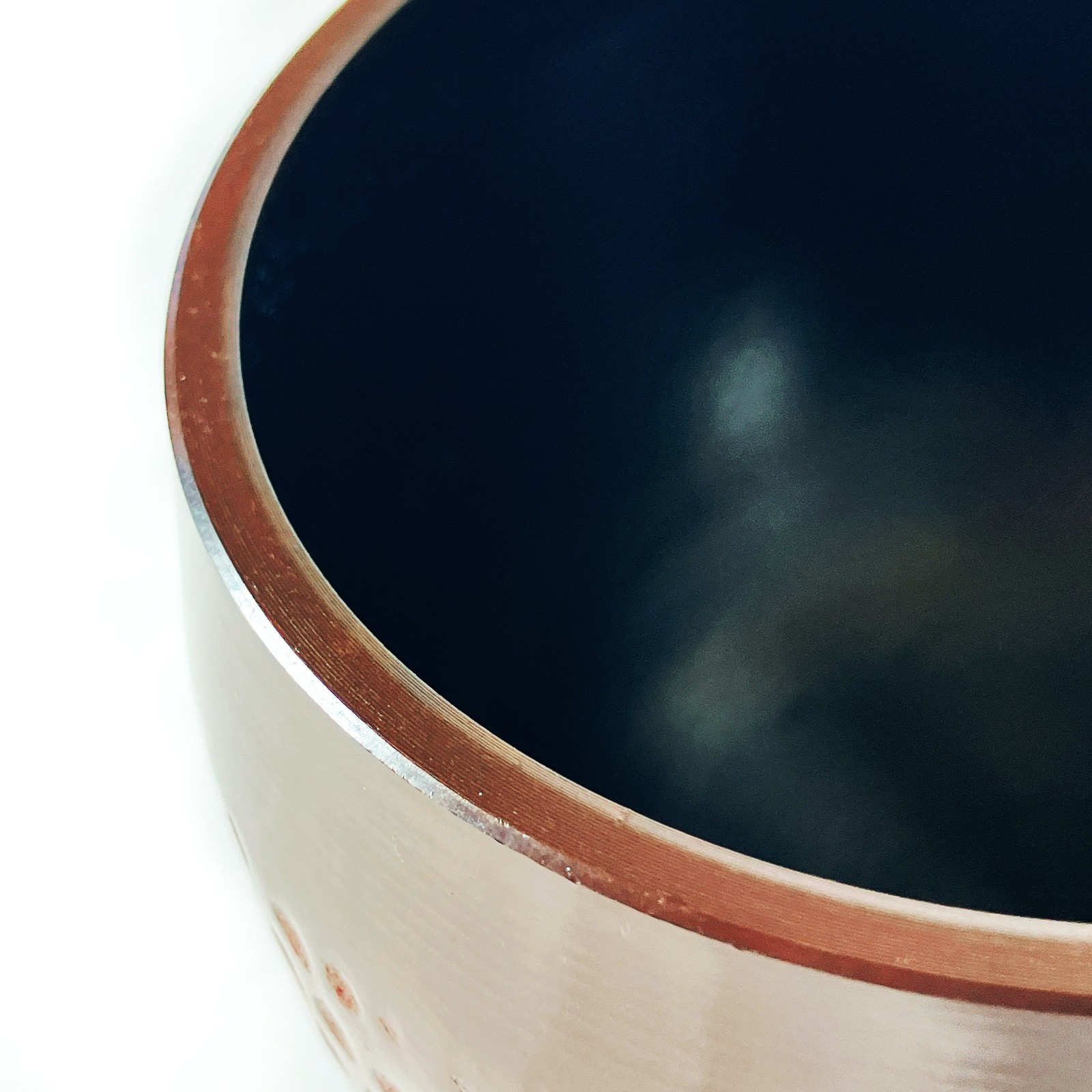 Japanese Buddhist Singing Bowl Bell Orin Bronze Brown 11 cm 4.3 in Zen Sound