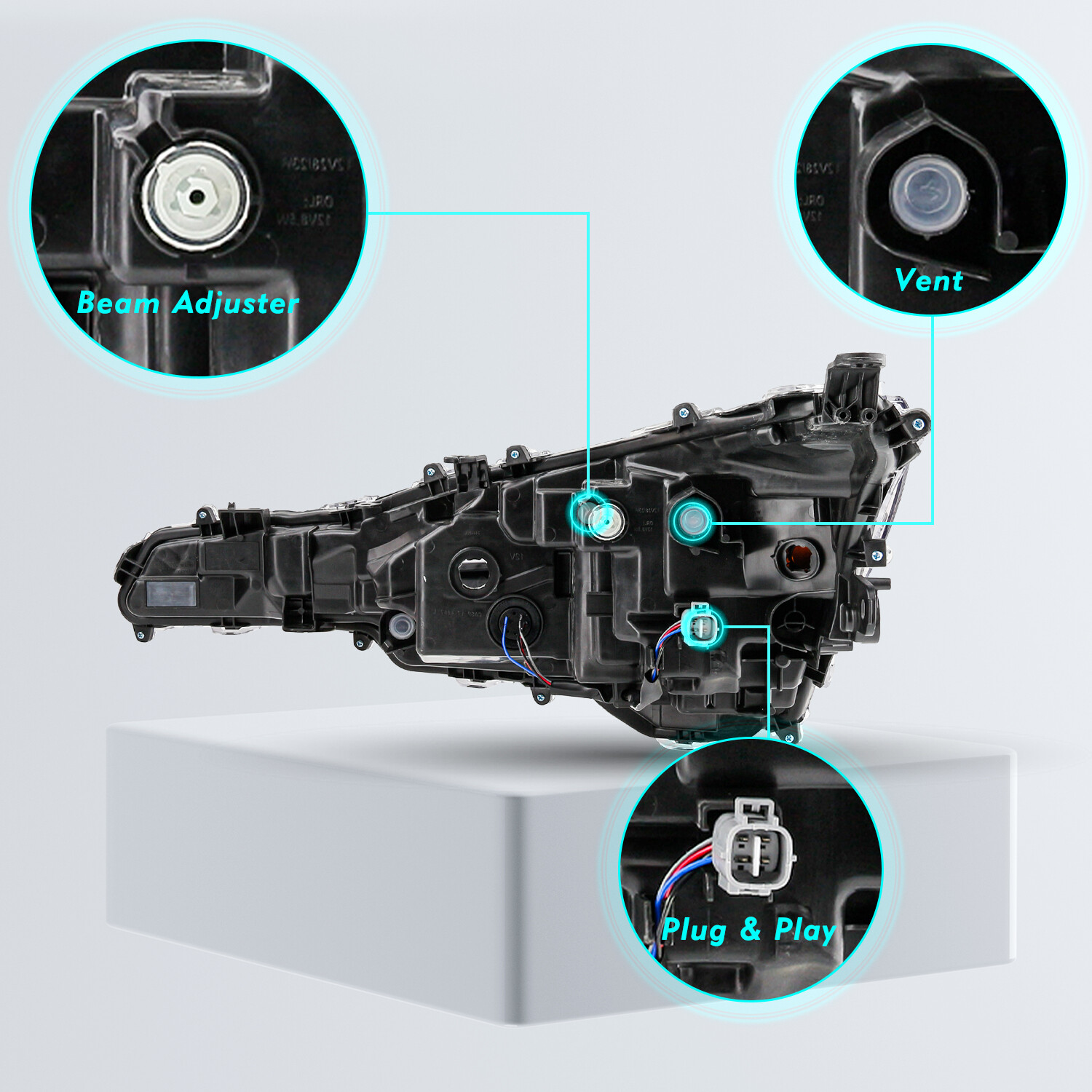 For 2020 2021 2022 Toyota Corolla L | LE LED Projector Headlights Headlamps Pair