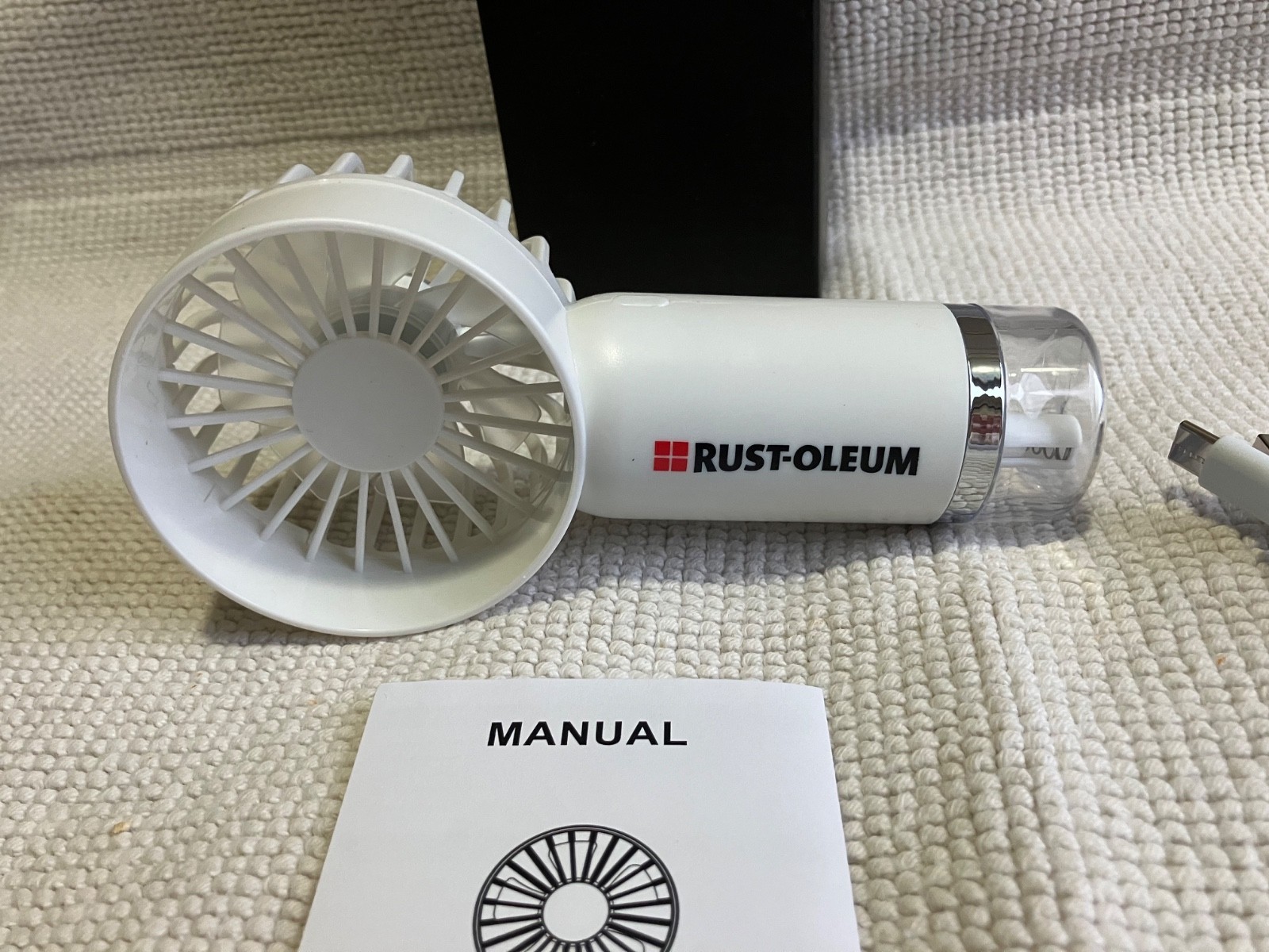 Rustoleum Advertising Rustoleum hand held cool mist fan