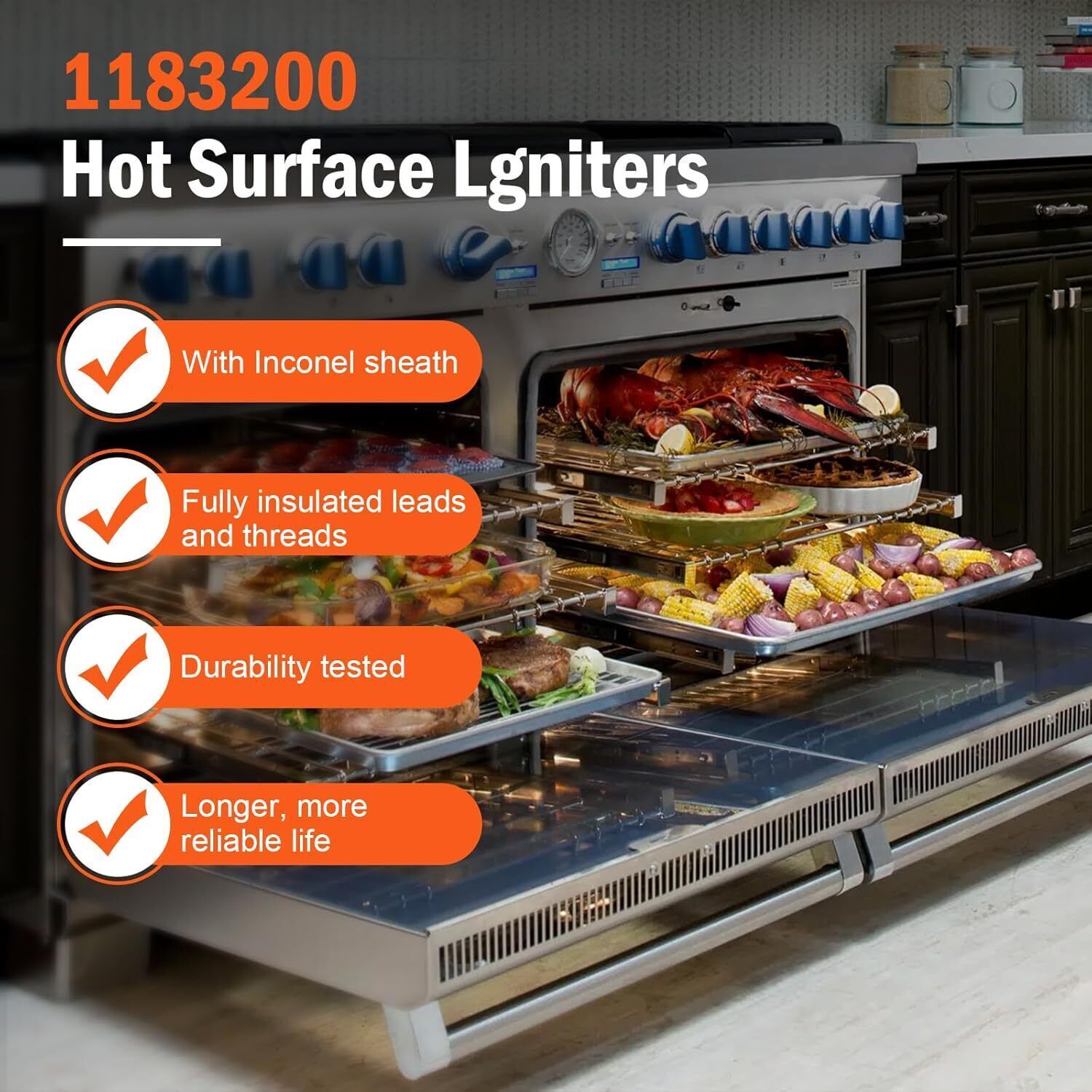 IGNITOR HOT SURFACE For SOUTHBEND PART NEW 1183200 OEM Replacement Free Shipping