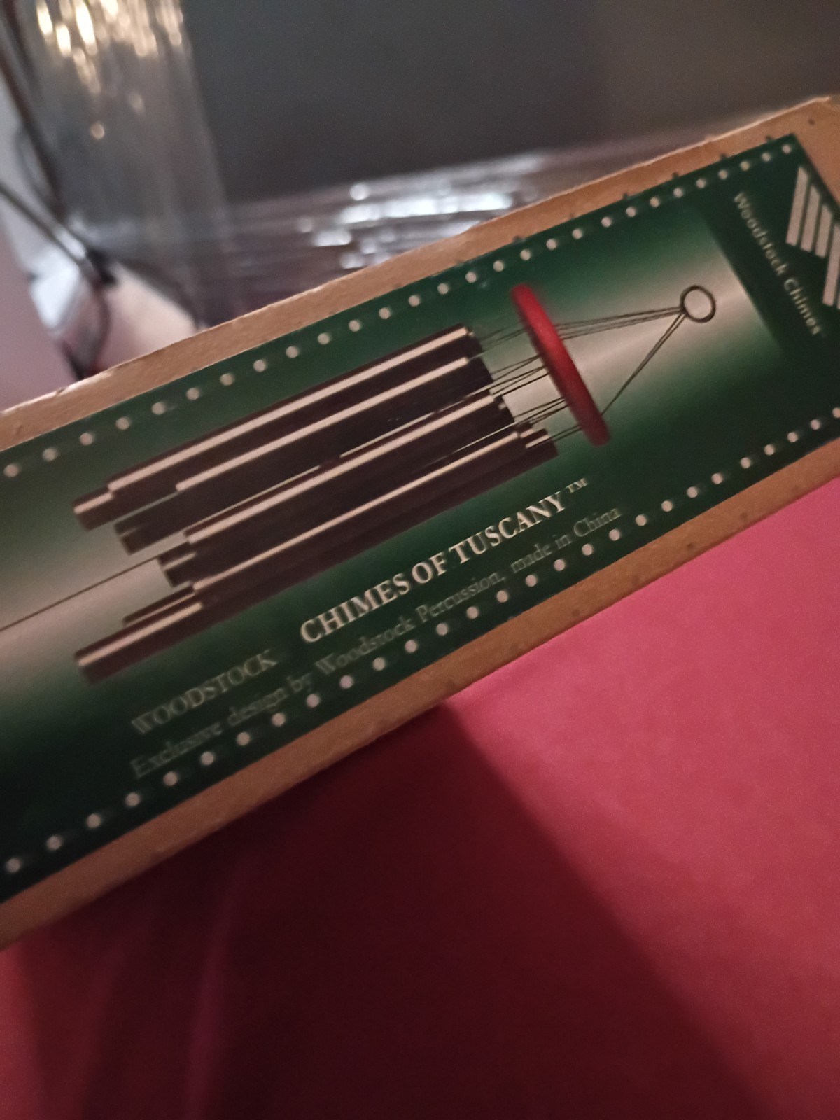 WOODSTOCK "CHIMES OF TUSCANY" WIND CHIME LARGE " NEW IN BOX