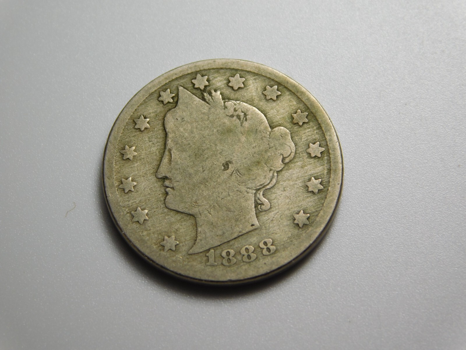 OLD US COIN 1888 LIBERTY HEAD V NICKEL