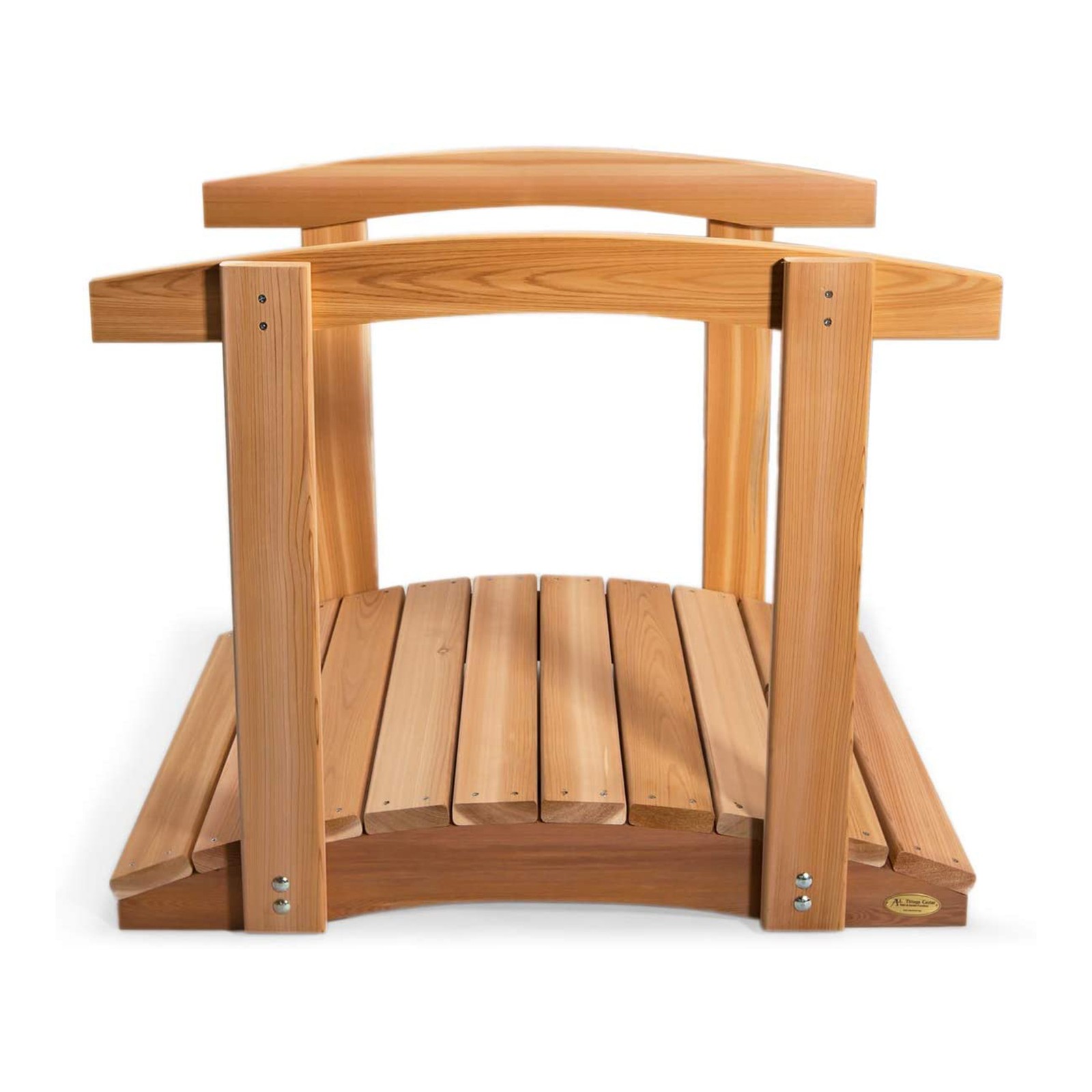 All Things Cedar 3 Foot Natural Bridge with Side Rails (Open Box)